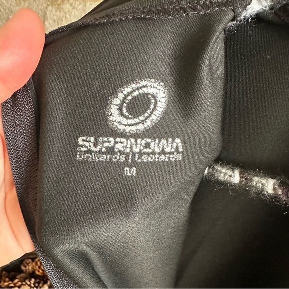 Black Long Sleeve Bodysuit adult medium back zip closure - Picture 6 of 6